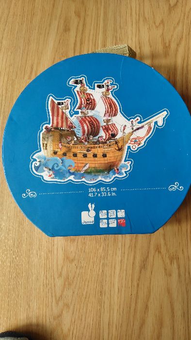 Jogo/Puzzle infantil Barco Pirata