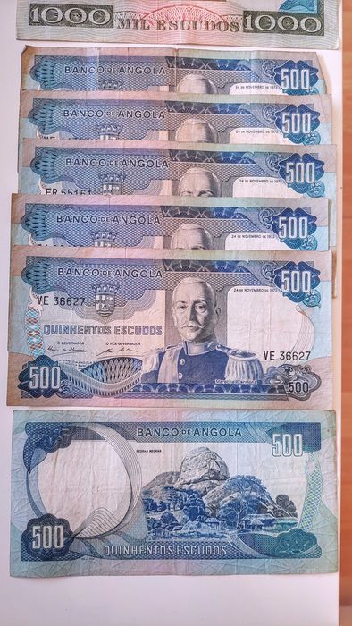 Colecção rara 40 Notas Banco Angola