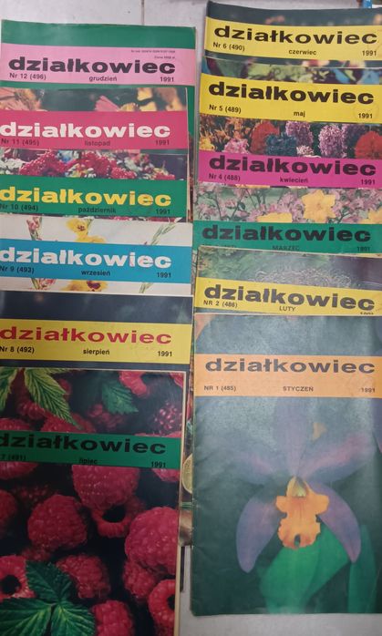 Miesięcznik Działkowiec nr1-12 rok 1991