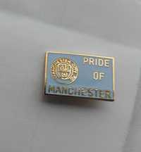 Manchester City herb przypinka emalia