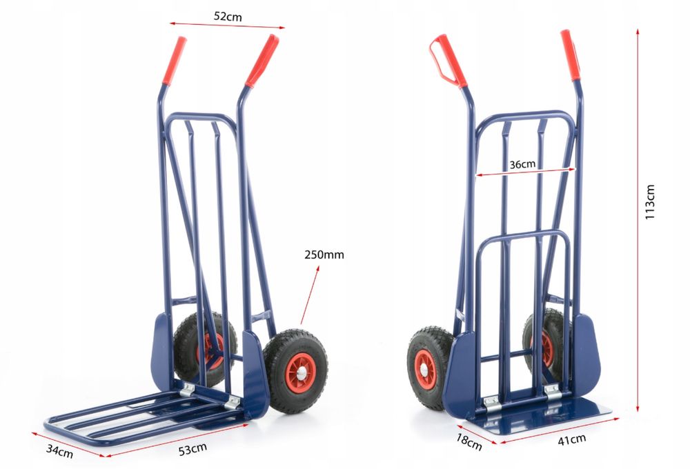 Kurierski wózek platformowy transportowy magazynowy