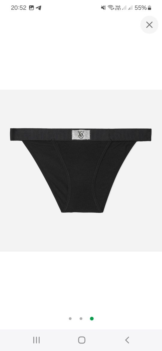 Трусики жіночі Victoria's Secret 2XL Чорні