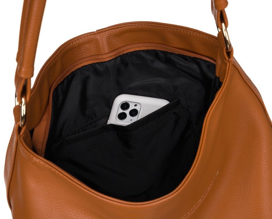 duży shopper damski z szerokim paskiem - peterson
