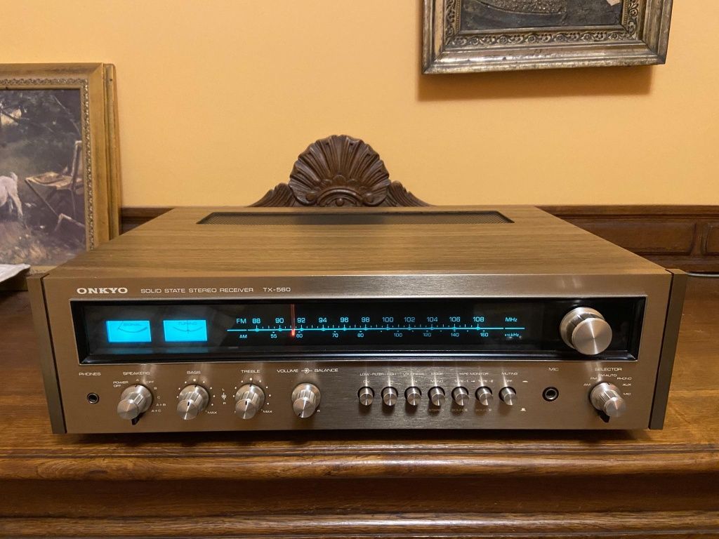 Świetny amplituner Onkyo TX-560 Solid State, wysoki model, vintage