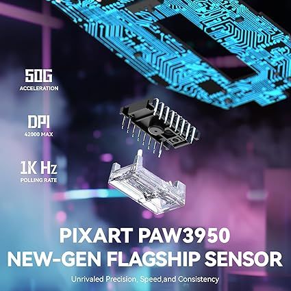 VGN GAMEPOWER X3MAX Mysz bezprzewodowa 42000 DPI ultralekka