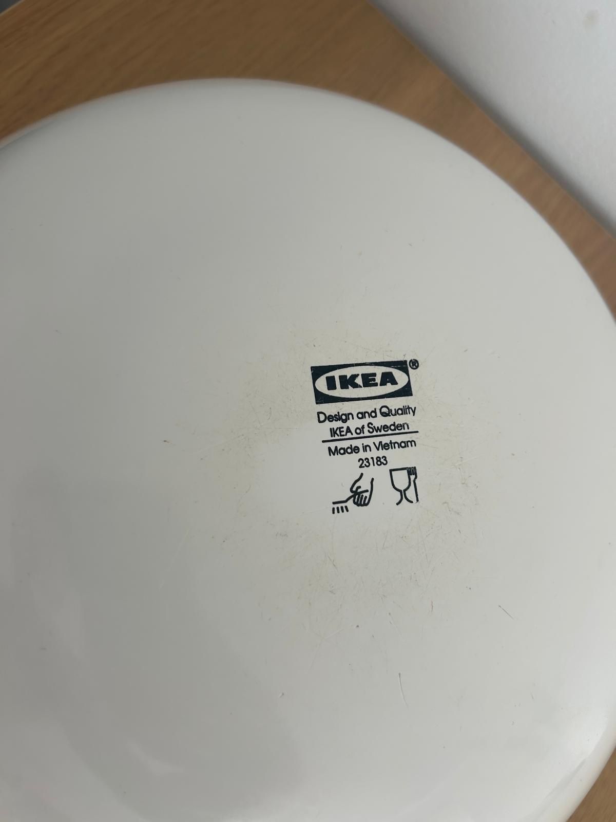 Taças de Servir IKEA RUNDLIG – Bambu/Branco