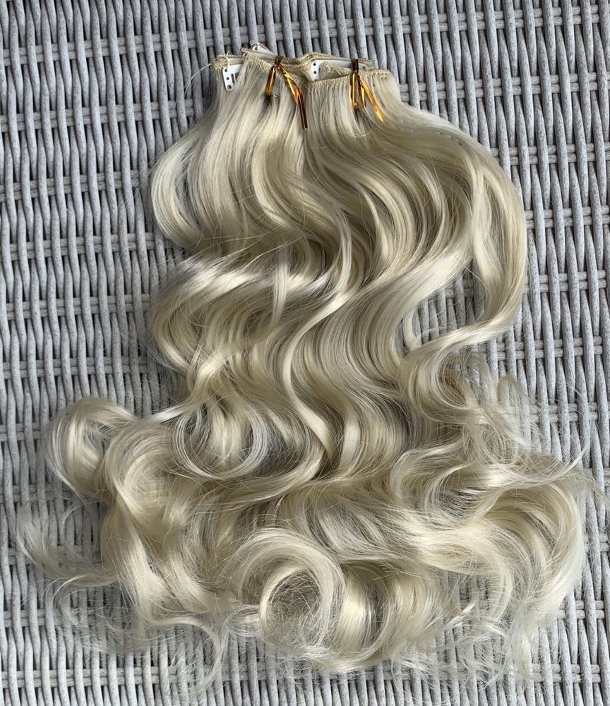 Premium Ultra włosy doczepiane, bardzo jasny blond,  ( 186 )
