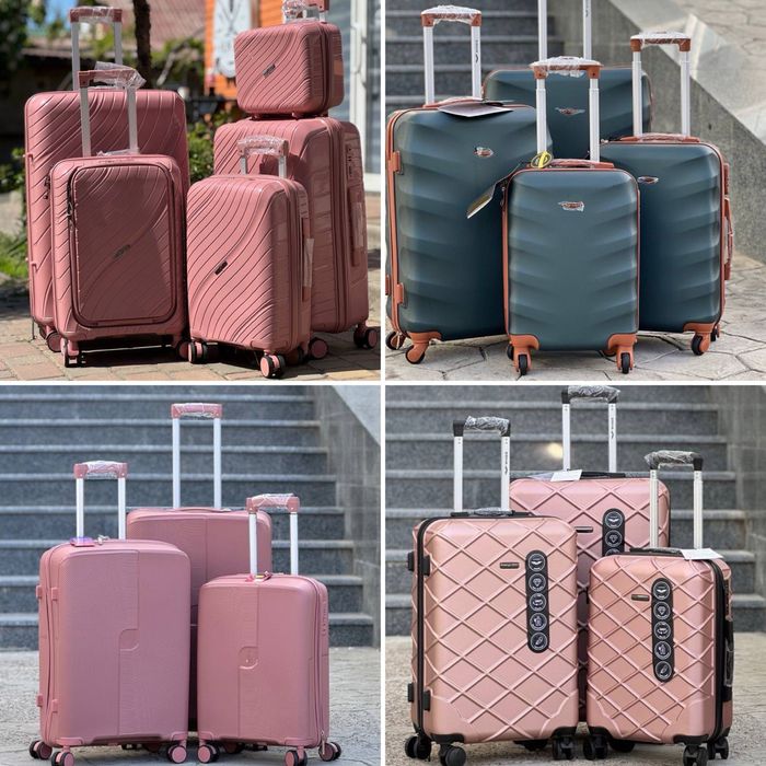 Полипропилен! Разные цвета Чемодан Турция на колесах,валіза,сумка