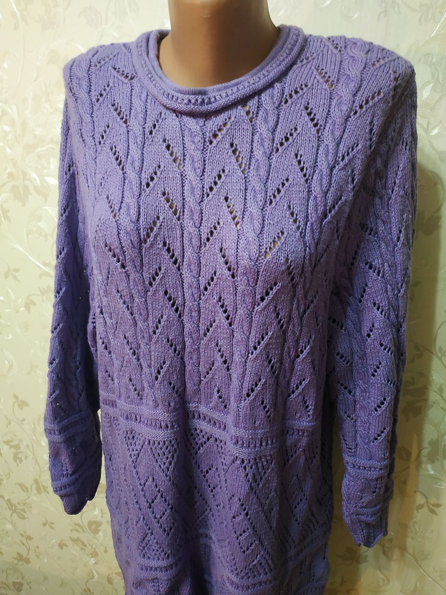 Чудовий светр великого розміру свитер ручної роботи