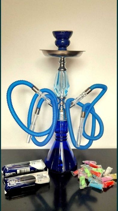 Pack  Shisha 45 cm 2 mangueiras (+carvão +boquilhas)