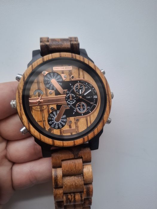 Nowy drewniany zegarek Wooden Watch