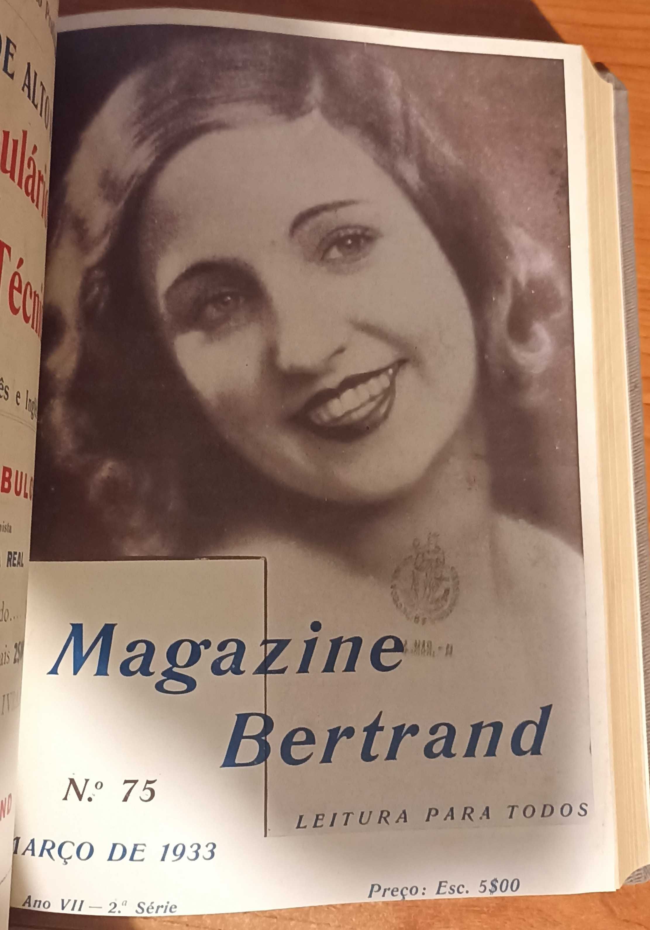 Magazine Bertrand 1º Semestre de 1933 encadernado