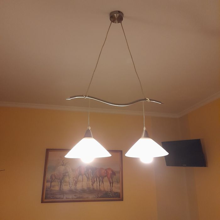 Lampa wisząca +żarówki e27 kupiona w obi