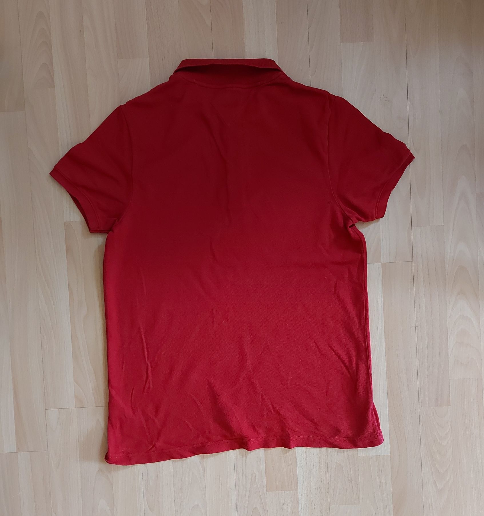 Czerwona męska koszulka polo Tommy Hilfiger rozm. XL