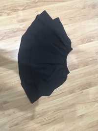spódnica rozkloszowana latika mini czarna falbany