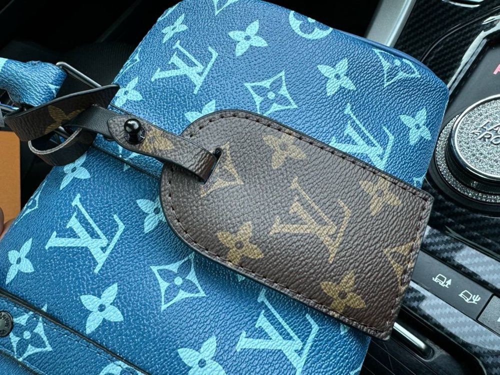 Синяя сумка Louis Vuitton женская через плечо Оригинал