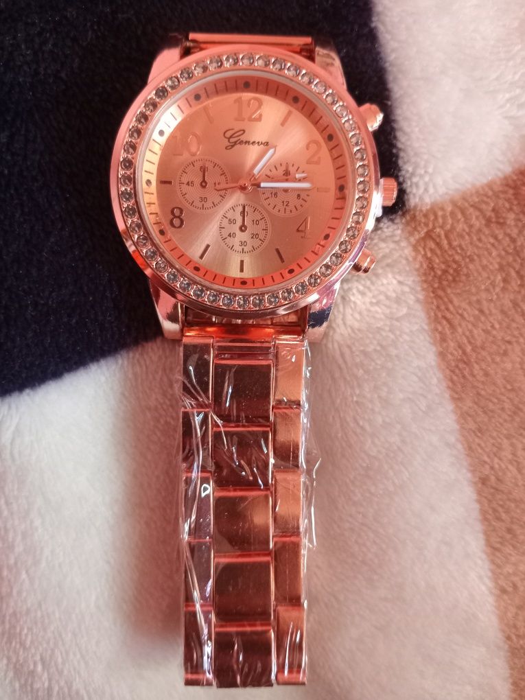 Relógio + Colar + Pulseira + Anel
