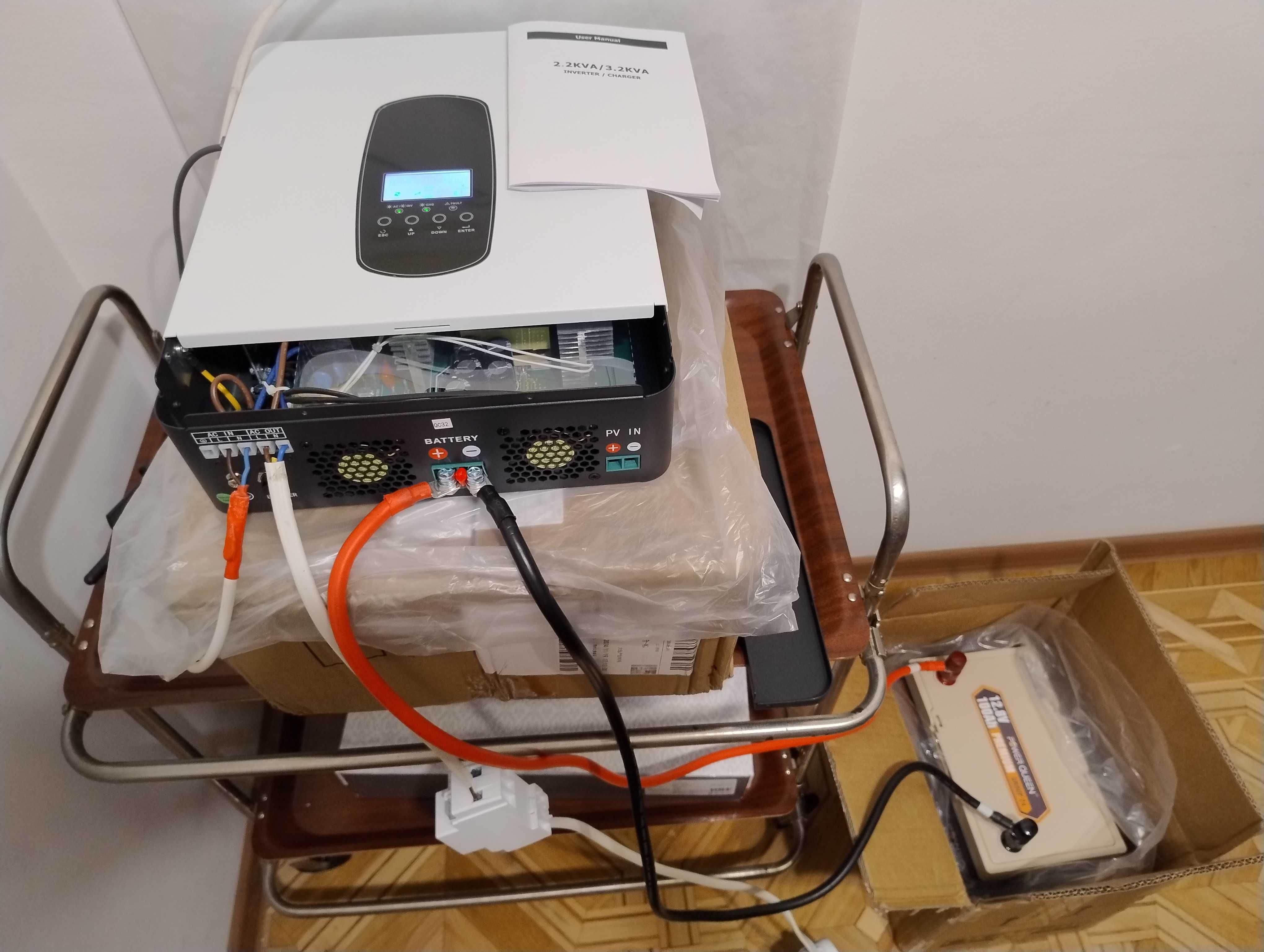 Гибридный Инвертор EASUN 1.8kW 12V SP-2200 1800W Заряд 80A LiFePO4