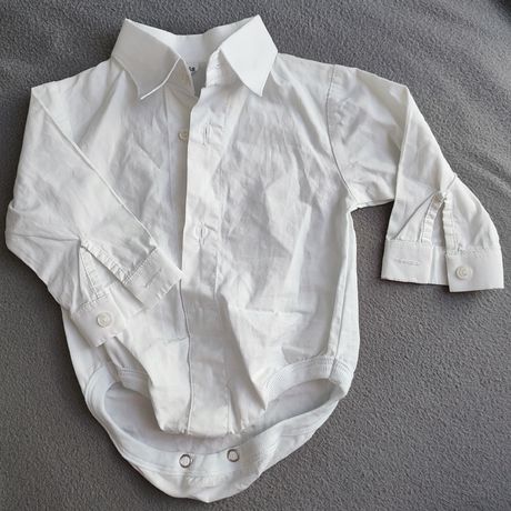 Koszula biała dla niemowlaka/ chłopca/ chrzest/ wesele