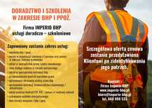 Szkolenia  BHP E-LEARNING - samokształcenie kierowane