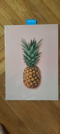 Ananas : Kolekcja Tropico - metalowy plakat. Displate