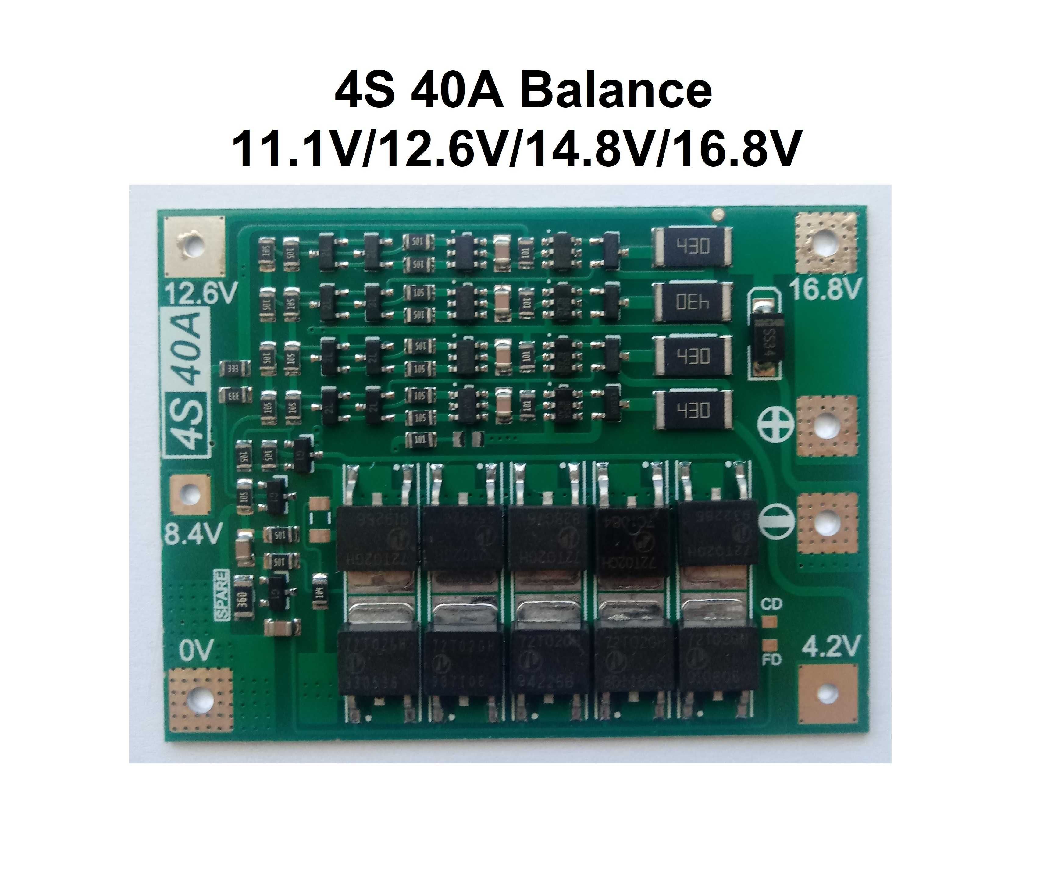 2 sztuki, moduł BMS 4S 40A Balance pod akumulator litowo-jonowy 18650