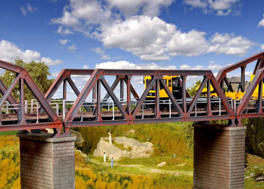 Kibri - Most kolejowy kratownicowy - H0 1:87 - STALOWY