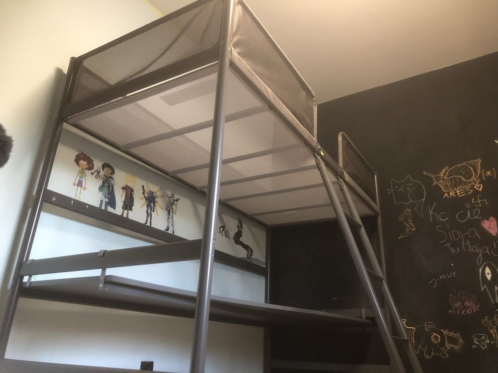 Łóżko Ikea Tuffing z biurkiem UŻYWANE