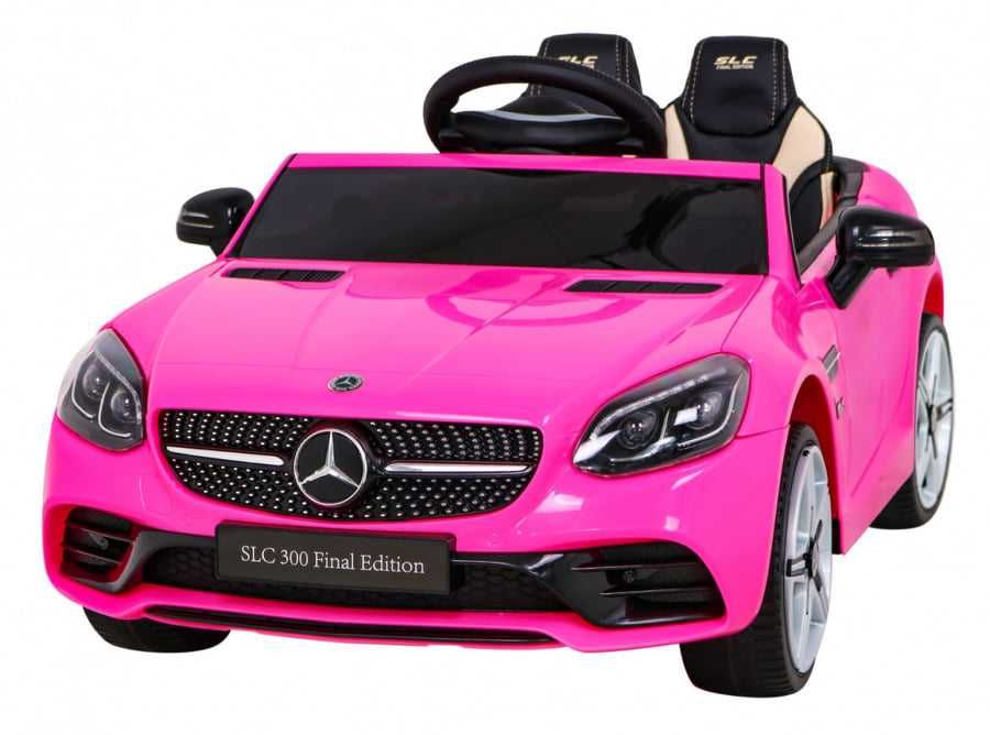 Mercedes BENZ SLC300 różowy na akumualtor