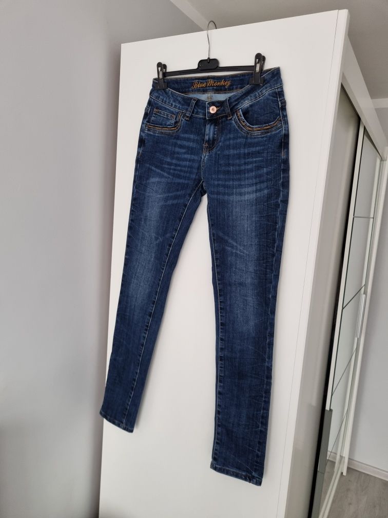 Spodnie jeansowe Blue Monkey r. S