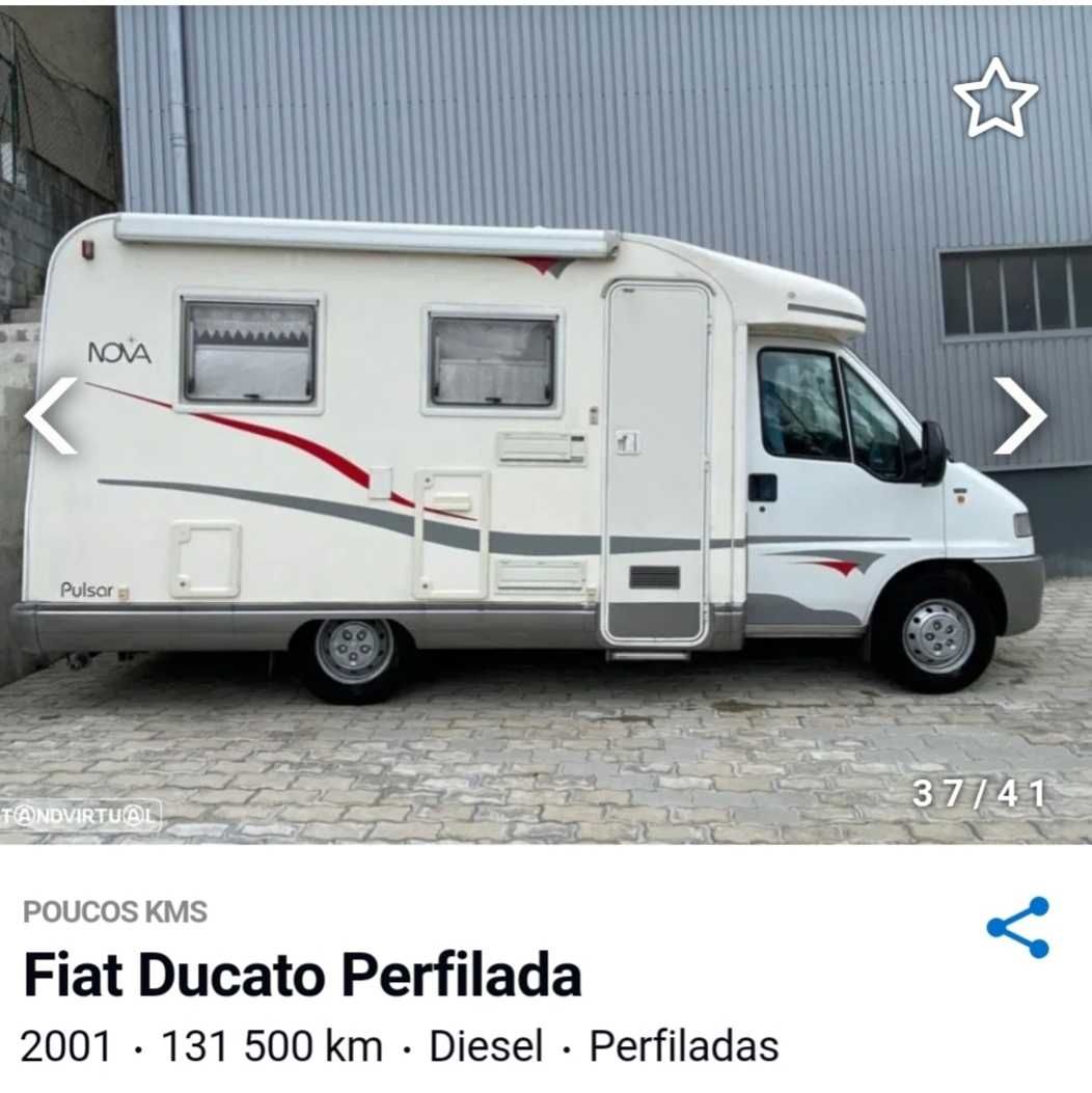 Autocaravana tamanha médio, para três pessoas. Muito poucos quilómetro