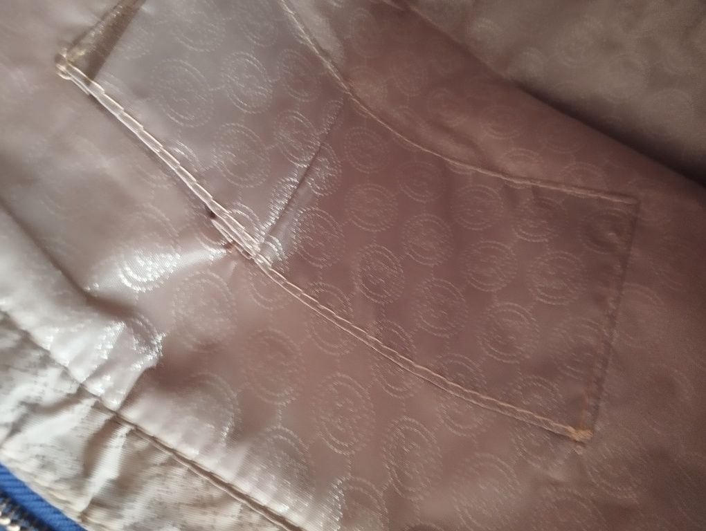 Torba shopperka duża Michael Kors chabrowa