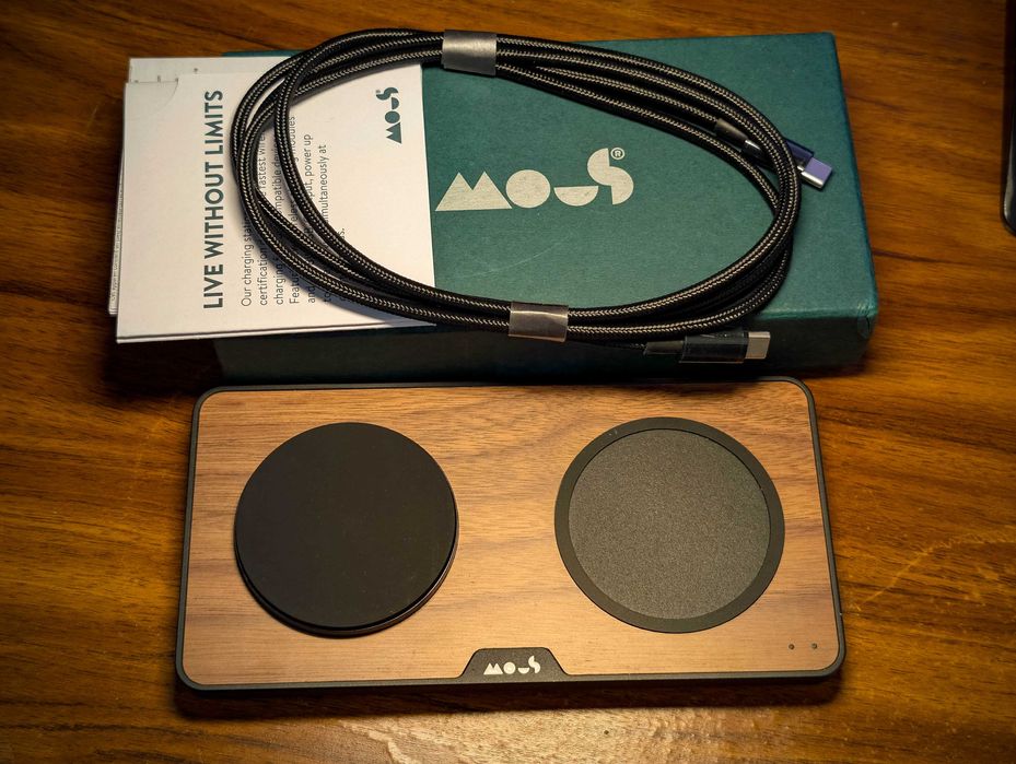 Беспроводная зарядка Mous 2 in 1, с поддержкой Qi2