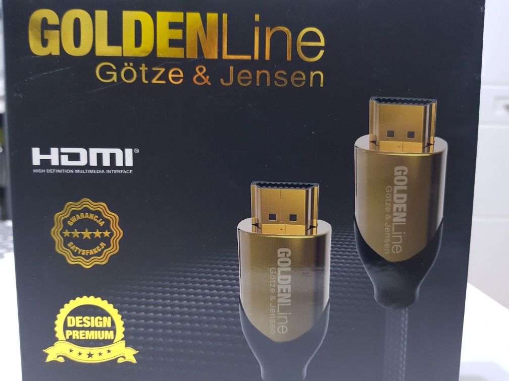 Kabel HDMI premium GoldenLine 2.0 metry obsługa 3D. Nowy!