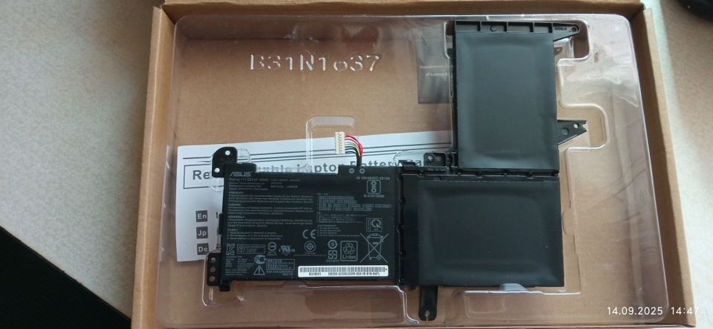 Батарея АКБ B31N1637 на ноутбук ASUS