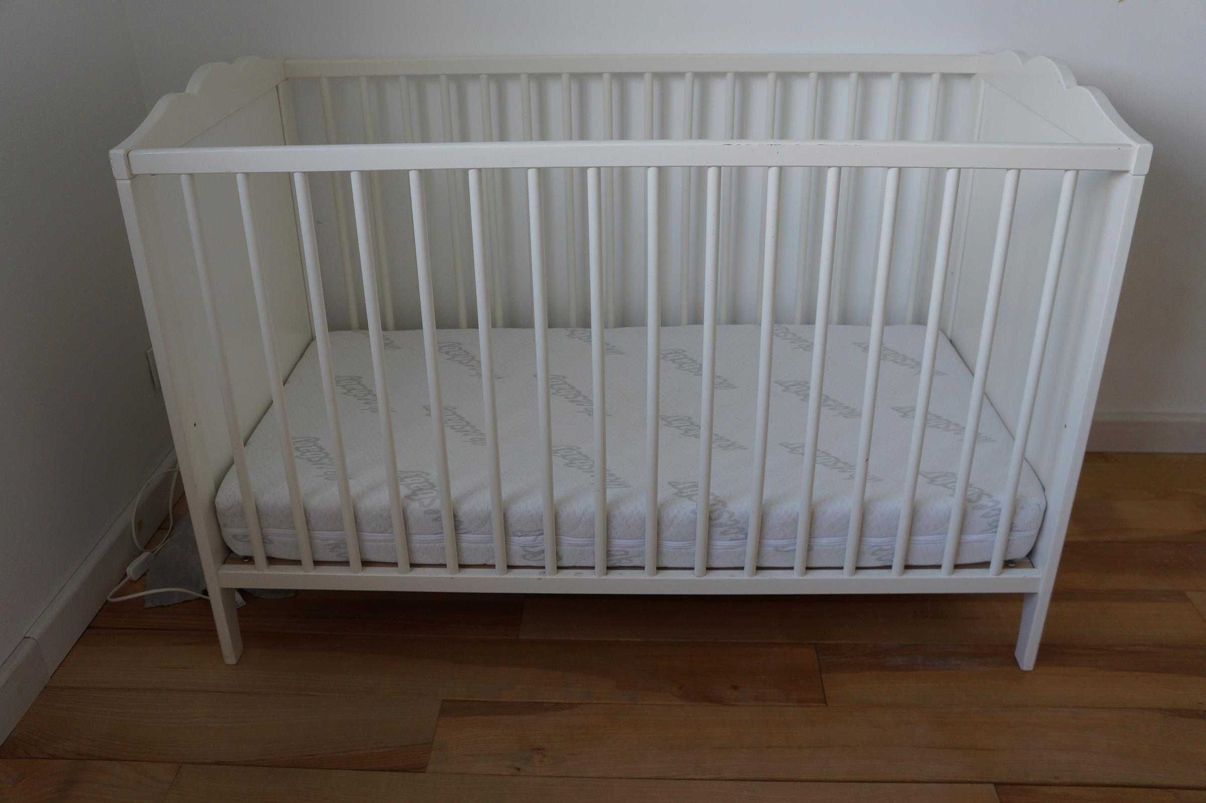 Łóżko dziecięce 60x120 białe Ikea Smagora