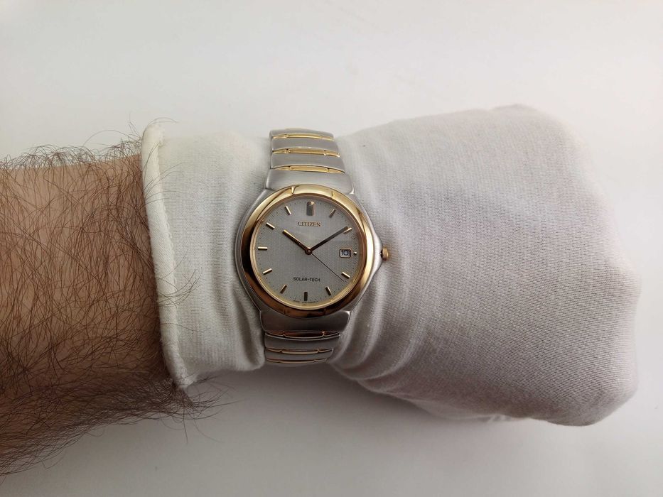 Японские мужские часы Citizen Eco-Drive AP8124-53P, сапфир, годинник