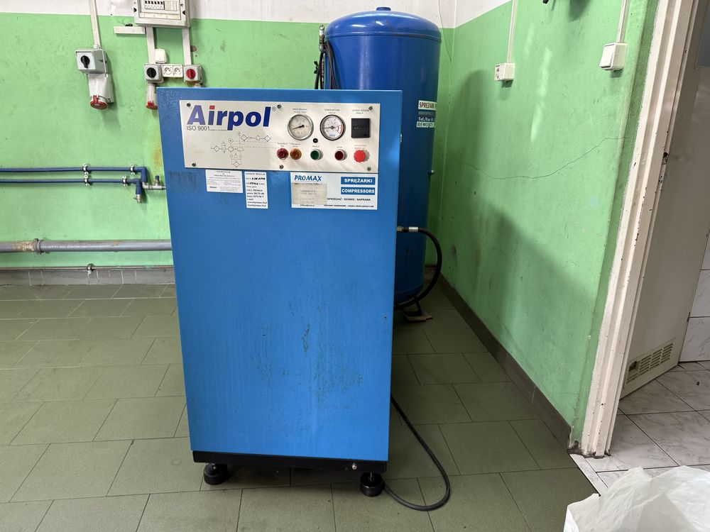 Sprężarka kompresor Airpol 7,5 KW i zbiornik 400 l