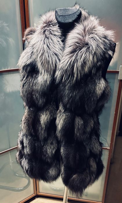 Kamizelka z Lisa Polarnego Naturalne Futro Rozmiar