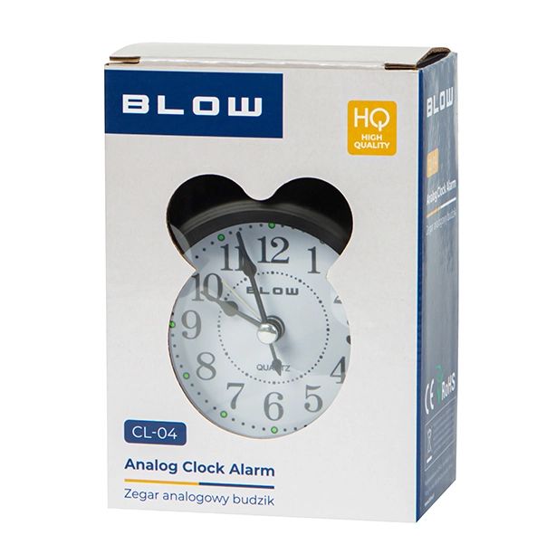 Zegar tradycyjny analogowy budzik BLOW CL-04 jak za dawnych lat