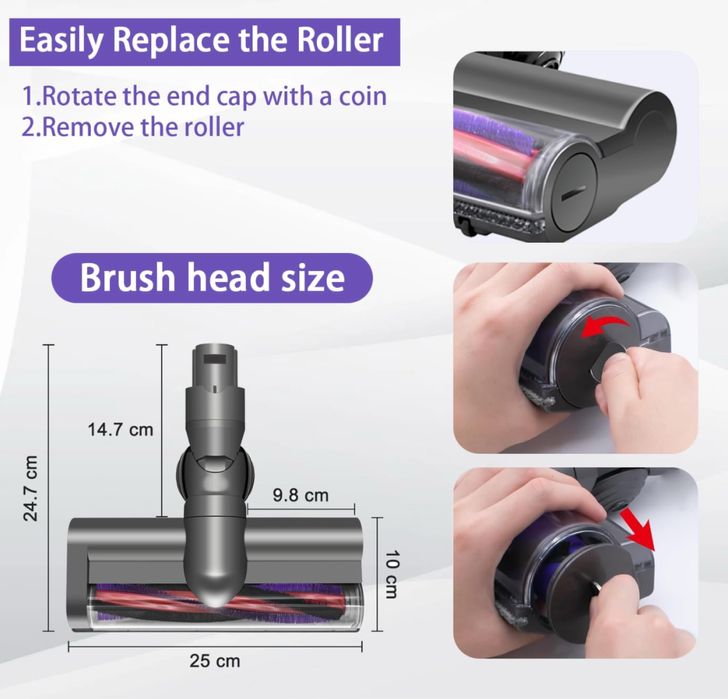 LCJM Turboszczotka do Dyson V6