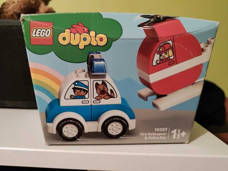 LEGO Duplo 10957 radiowóz i helikopter strażacki