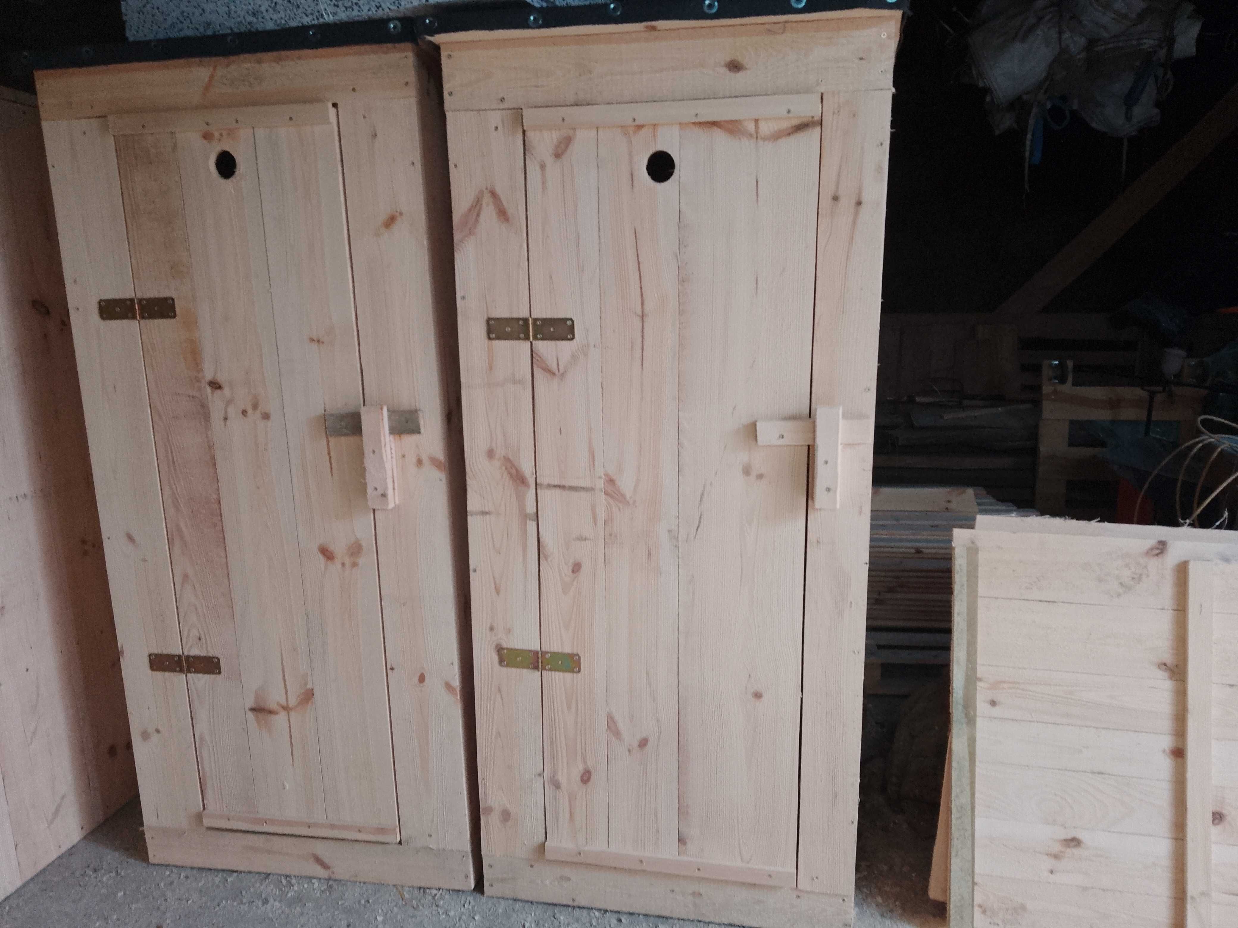 Toaleta drewniana wc szalet  wychodek kibel drewniany