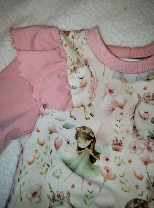 Bluza dziewczęca dresówka pętelka