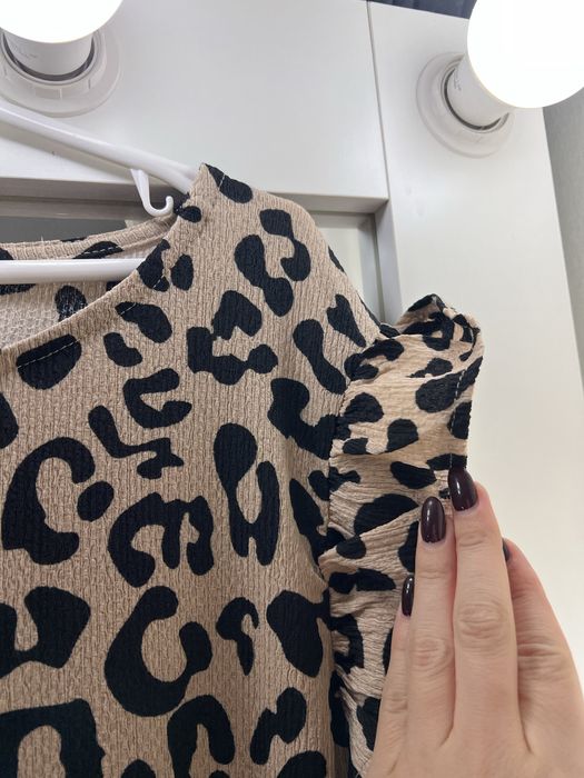 16-18 розмір сукня міді плаття платье батал лео принт