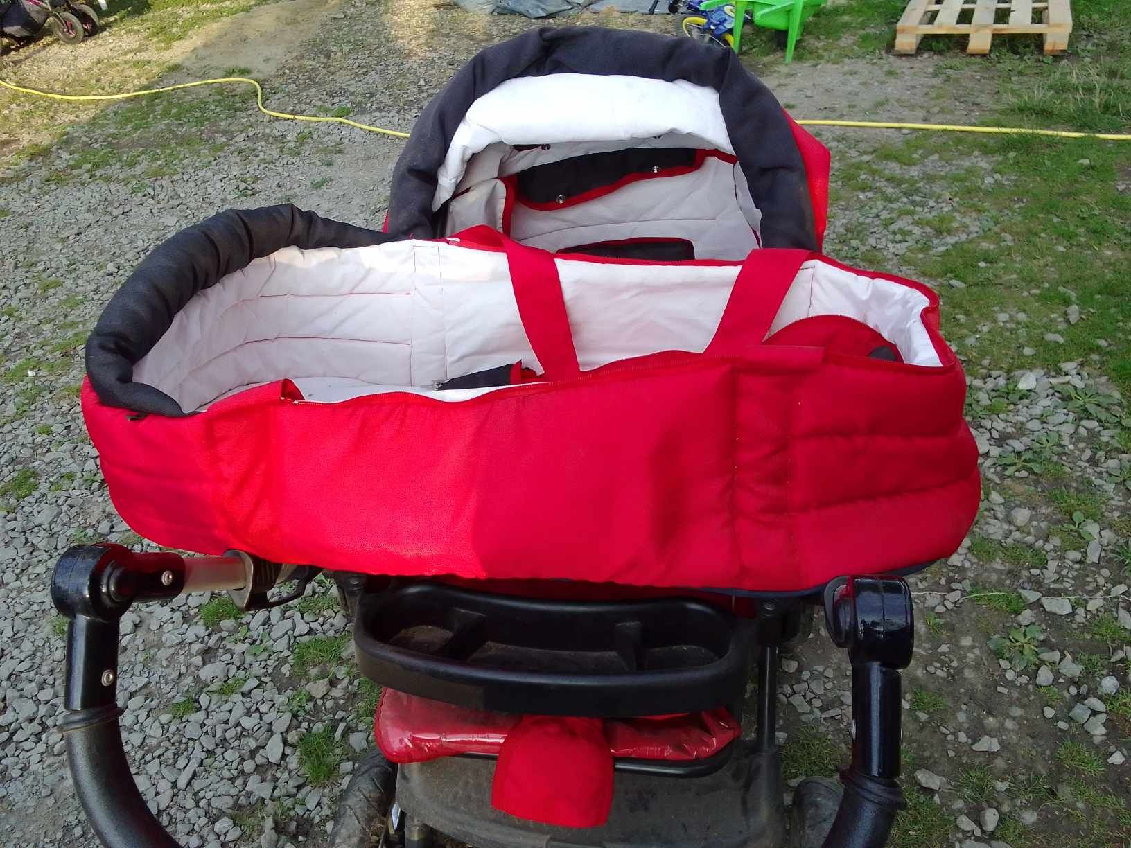 Wózek + fotelik samochodowy + wkładka dla niemowlaka