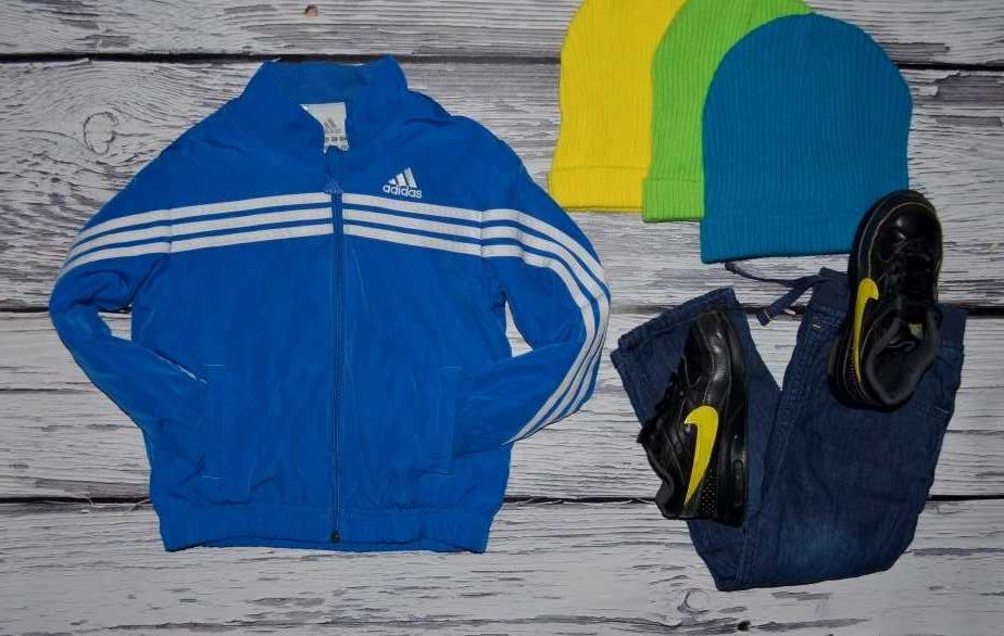 4 г 104 см  куртка ветровка олимпийка ярка эффектная Адидас Adidas