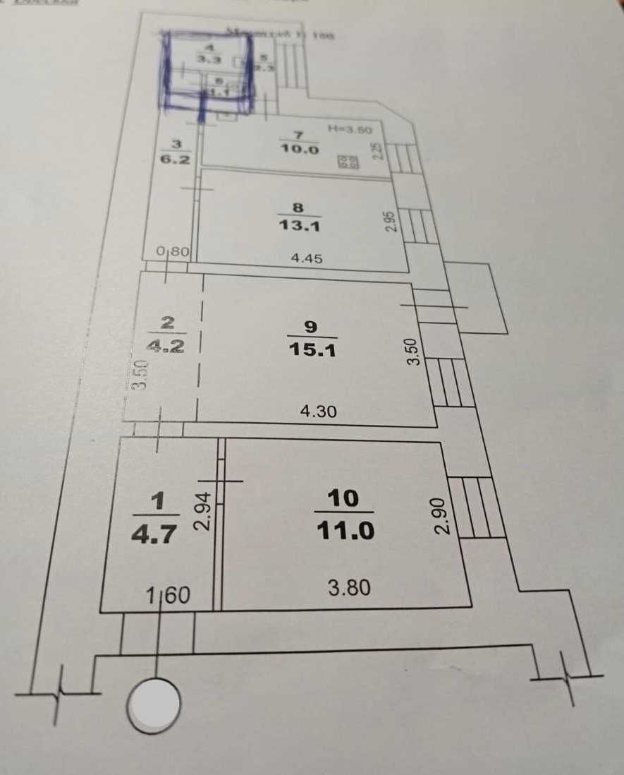 3 комнатная квартира на Базарной, 310559