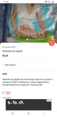 Wkład do kąpieli