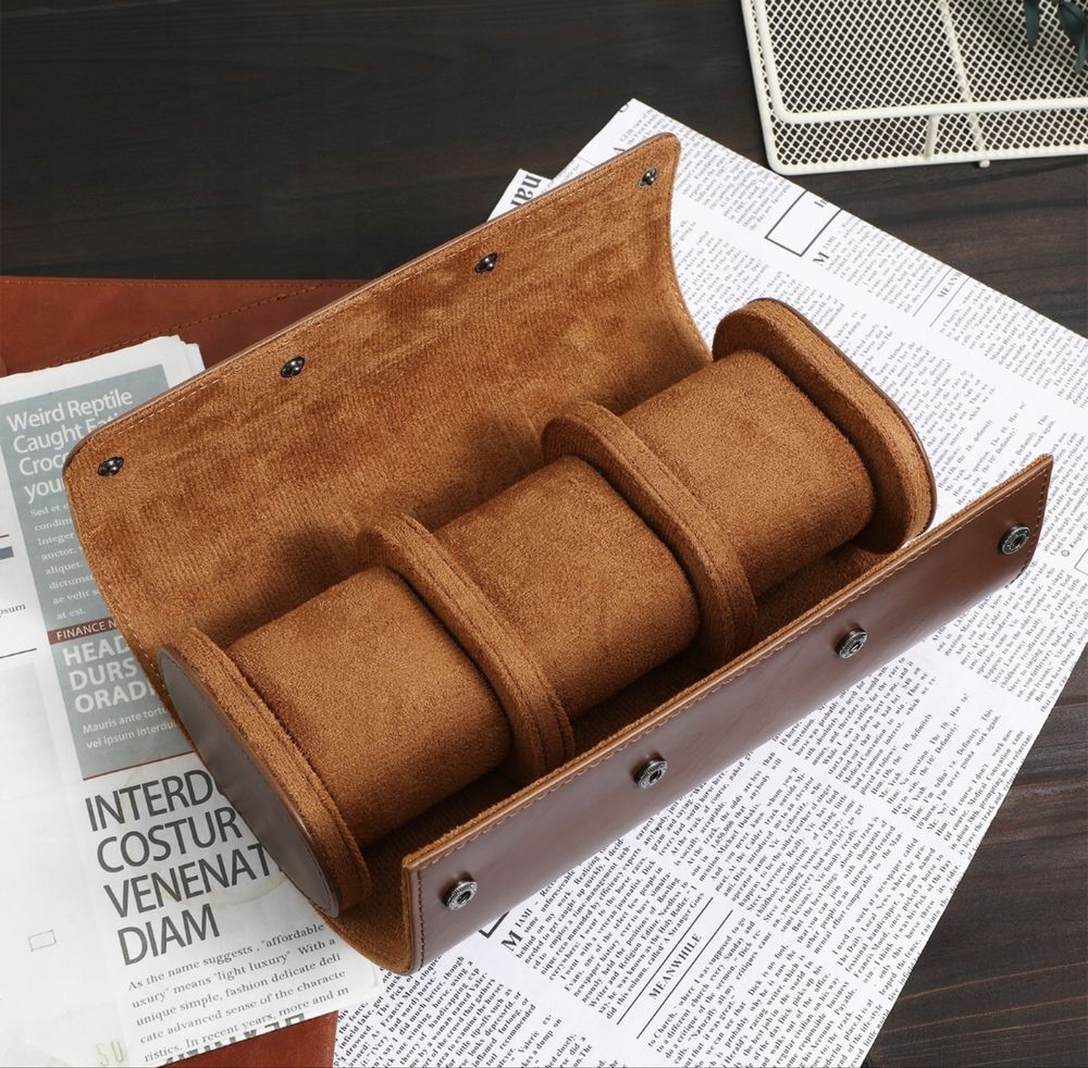 Rolka futerał etui podróżne na 3 zegarki